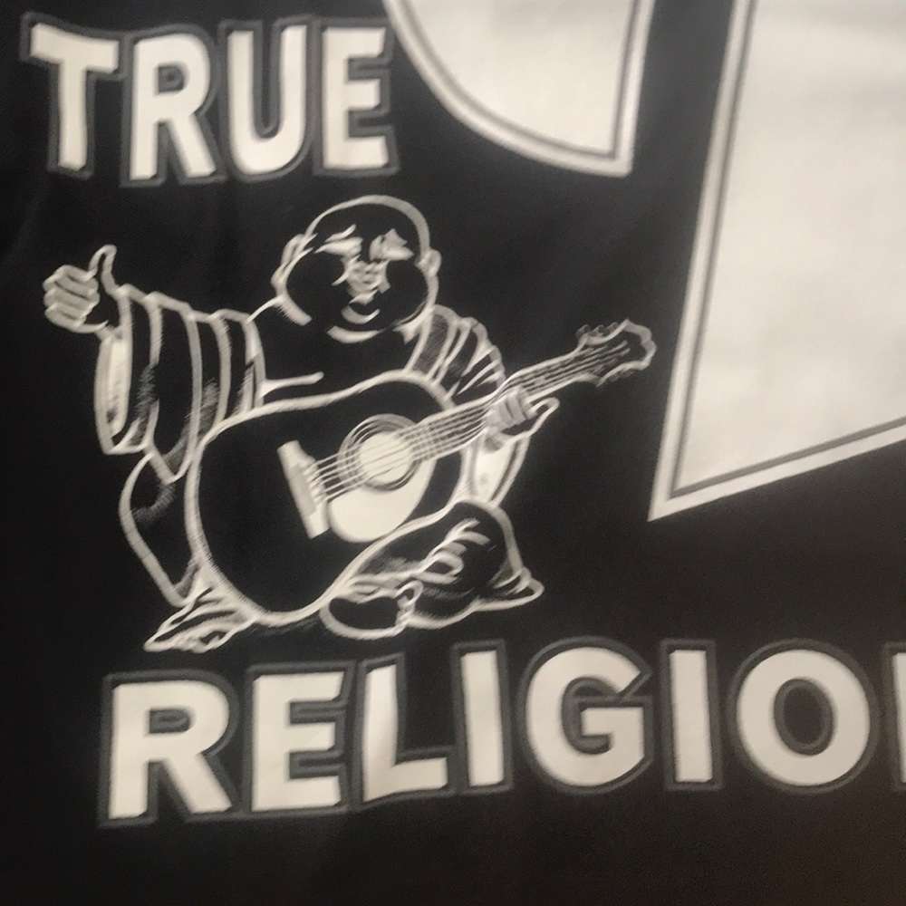 True Religion men polo Buddha shirt. size XS,S,M,L - Picture 3 of 7